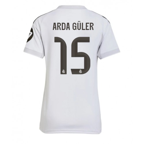Stroje piłkarskie Real Madrid Arda Guler #15 Koszulka Podstawowej dla damskie 2025-26 Krótki Rękaw